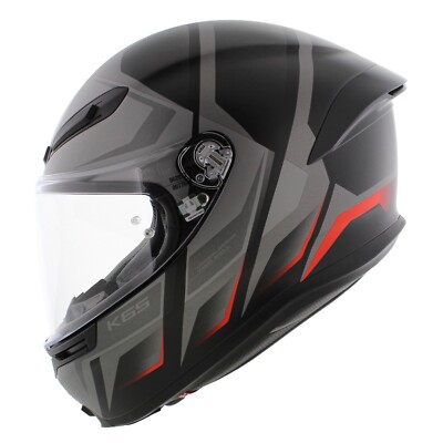 Agv K6 S Karve Matt Black Grey Red, Full Face Motorcycle Helmet