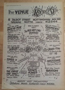 Nottingham Rock City Venue 1990 Press Advert Full Page 27 X 38 Cm