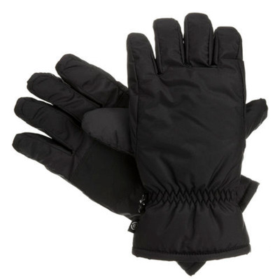$125 Isotoner Mens Black Active Waterproof Heavy Duty Winter Gloves Size M/L