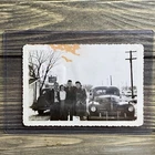 Vintage Black And White Photo 2 Couples Standing In Front Of Schmidts City Club