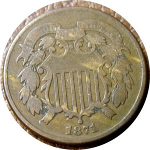 elf Two Cents   1871  Better Date  137