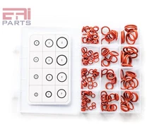 EAI Silicone O-Ring Kit Assortment, Rust Red, (12 Sizes, Total 200pcs)