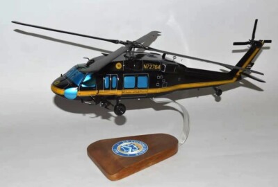 US Customs Border Patrol Sikorsky UH-60 Blackhawk Desk Model 1/32 SC Helicopter