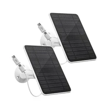 Solar Panel for Security Camera, 5V 4W Solar Panels Charger Compatible with E...
