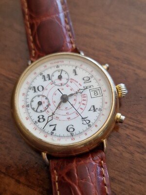 Ticin Chronograph Mov. Valjoux 7765 Cassa Placcata Oro (Gold Filled) Chronograph