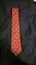 Vineyard Vines Boys Silk Tie Red Basketball