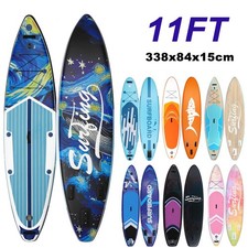 11FT Stand Up Paddle Board Inflatable SUP Complete Kit Surfboard 335x84x15cm