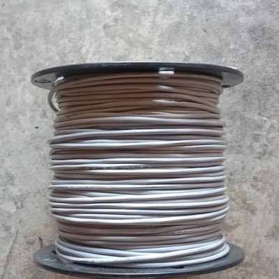 Agave Wire SR-7006A 22 AWG 3-Conductor Solid BC PVC White Cable CL3R 500ft