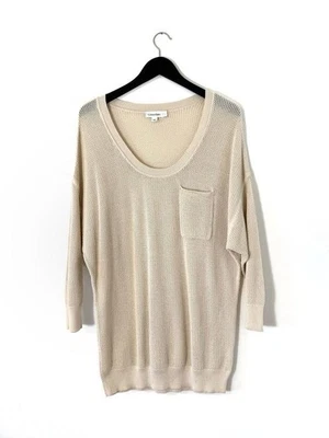 Women Calvin Klein Sweater Beige Cotton L - Bild 1 von 4