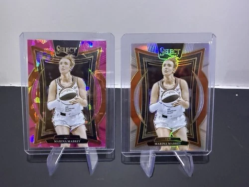 2025 Panini Select Pink Prizm / Silver  WNBA Marina Mabrey