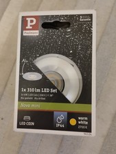 Paulmann LED Einbauleuchte Nova Mini Coin 310lm 66mm 4W Alu gedreht 2700K