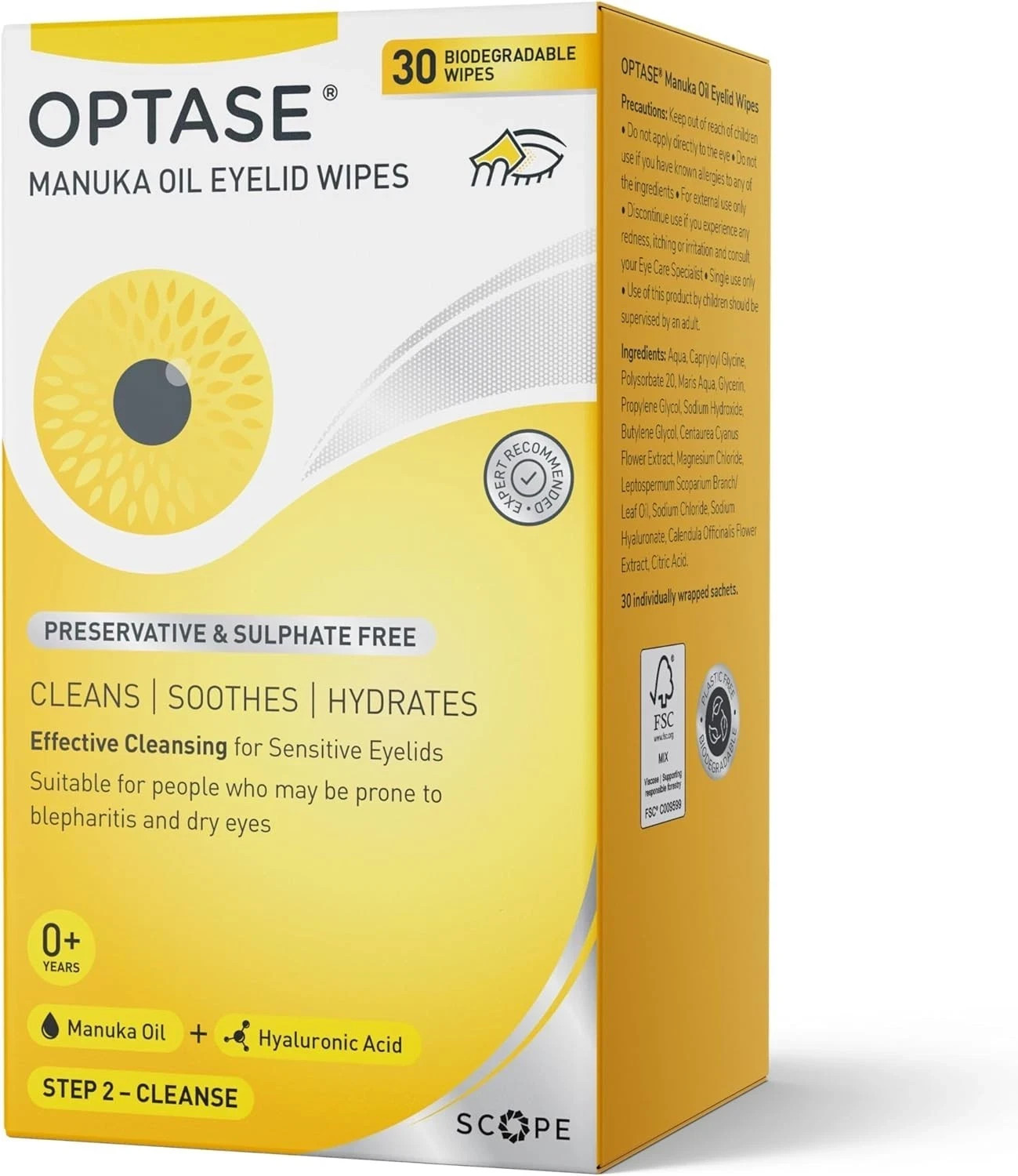 Antibacterial Manuka Oil Eyelid Wipes - Effective Soothing for Sensitive Eyes