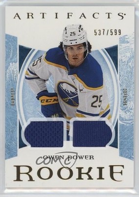 2022 Artifacts Rookies Gold Material Relics /599 Owen Power #171 Rookie RC 17p7