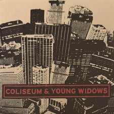 Coliseum & Young Widows 7" Vinyl 45 RPM Silver Black Splitter Pressing