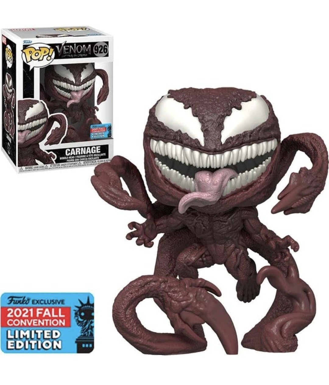 Funko Pop! Marvel Venom Carnage 2021 Fall Convention Limited Edition # 926