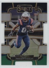 2023 Panini Select Concourse Black & Green Prizm Die-Cut Demario Douglas 0yx2