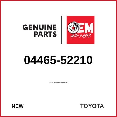 Genuine 2015 Toyota Corolla Disc Brake Pad Set 04465-52210