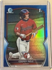 2023 Bowman Chrome Draft Cooper Ingle True Blue Refractor /150 Cleveland FY