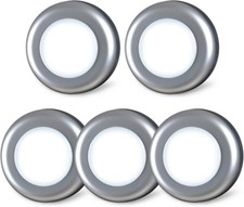 Compact 2.8 LED Puck Lights - 5 Pack Battery Powered Touch Lights for Easy Use