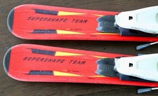 Head Era 2.0 Skis w/Head LRX 4.5 Bindings Size 117 cm 45.5 in Red Good Condition