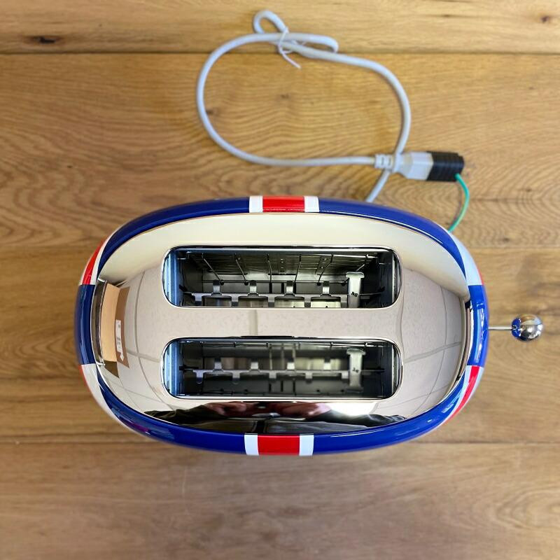 SMEG Union Jack Toaster For 2 slices 980W 50's retro style SMEG Union Jack Toaster For 2 slices 980W 50's retro style