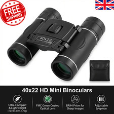 NEW 40X22 HD Powerful Binoculars - 2000M Long Range Folding Mini Telescope