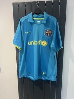 Barcelona Away Football Shirt Camp Nou 1957/2007 Commemorative UK M free gift