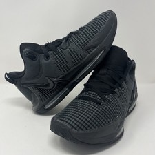 Nike Lebron Witness VII Men's Size 8 Triple Black Shoes DM1123-004 Basketball