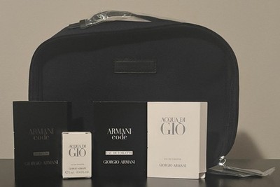 Giorgio Armani Acqua di Giò & Armani Code Miniature Set with Travel Bag