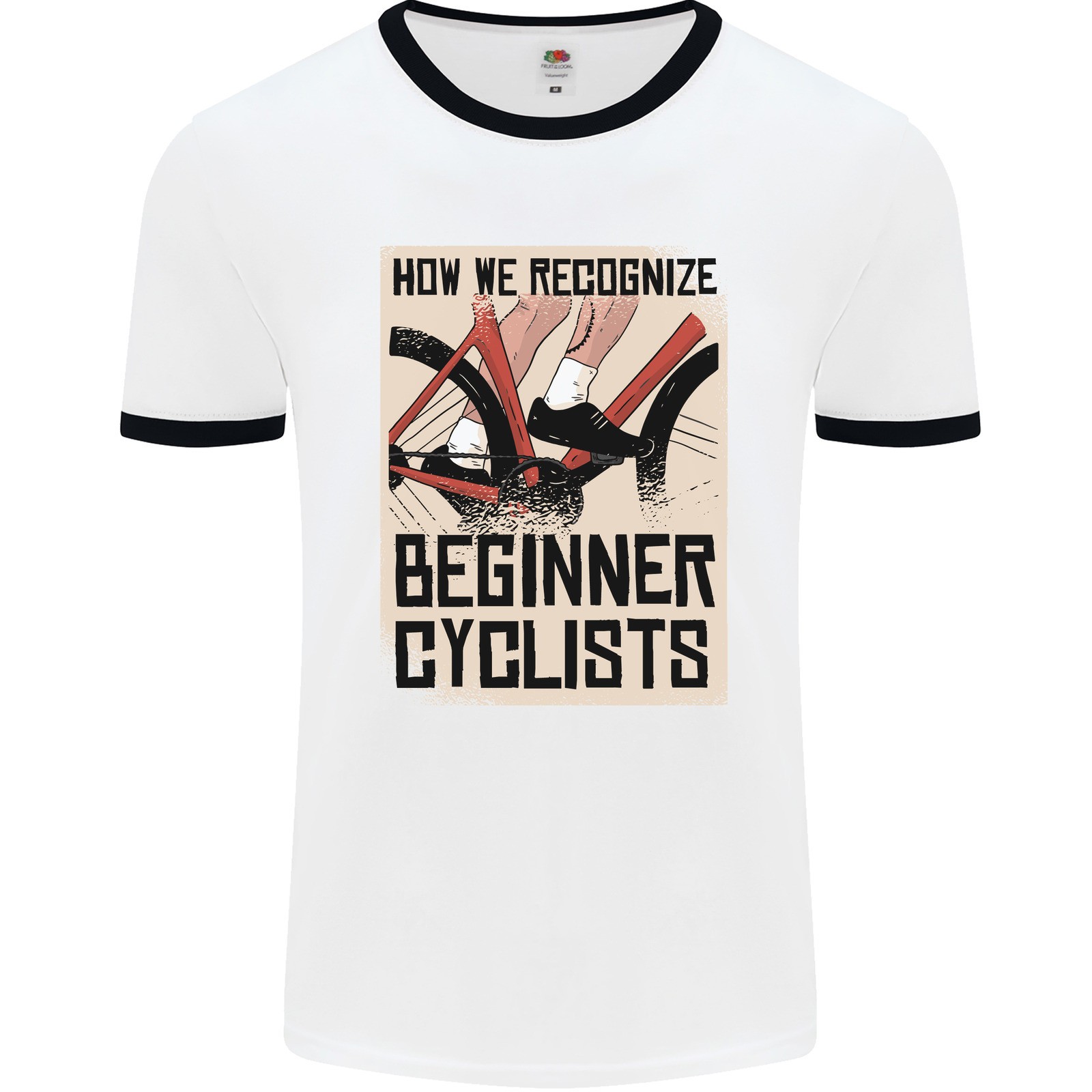 Camiseta Ringer Divertida Para Ciclistas Novatos