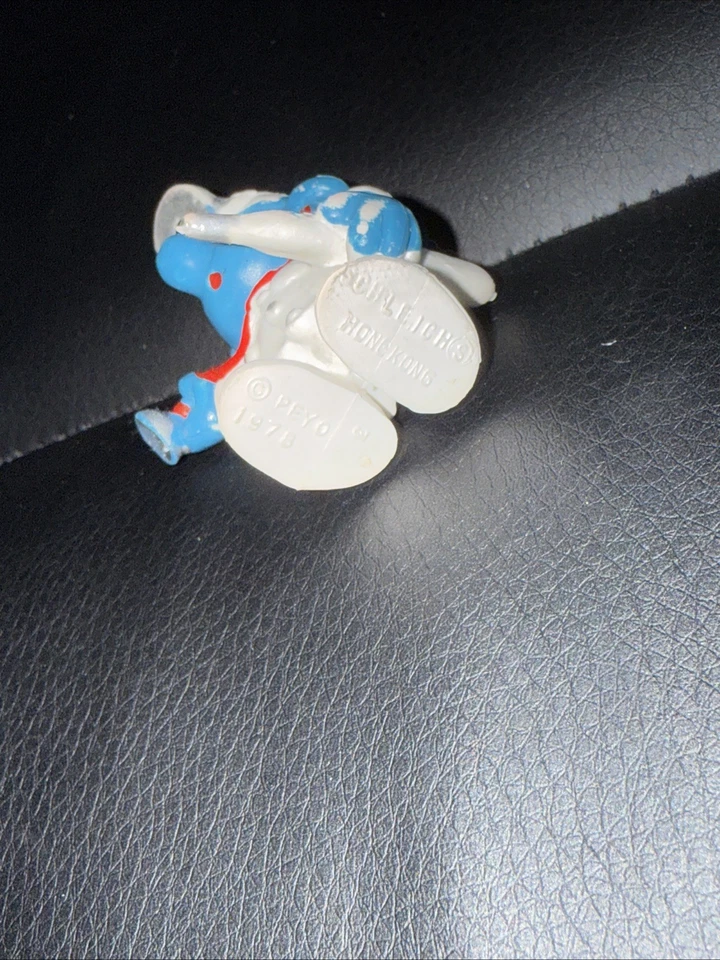Peyo Smurfs Doctor Smurf Physician Vintage Figure PVC Toy Figurine 1978 #2 - Изображение 3 из 3