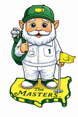 The Masters Gnome Novilty T Shirt . Size (L) Large 100% Polyeste