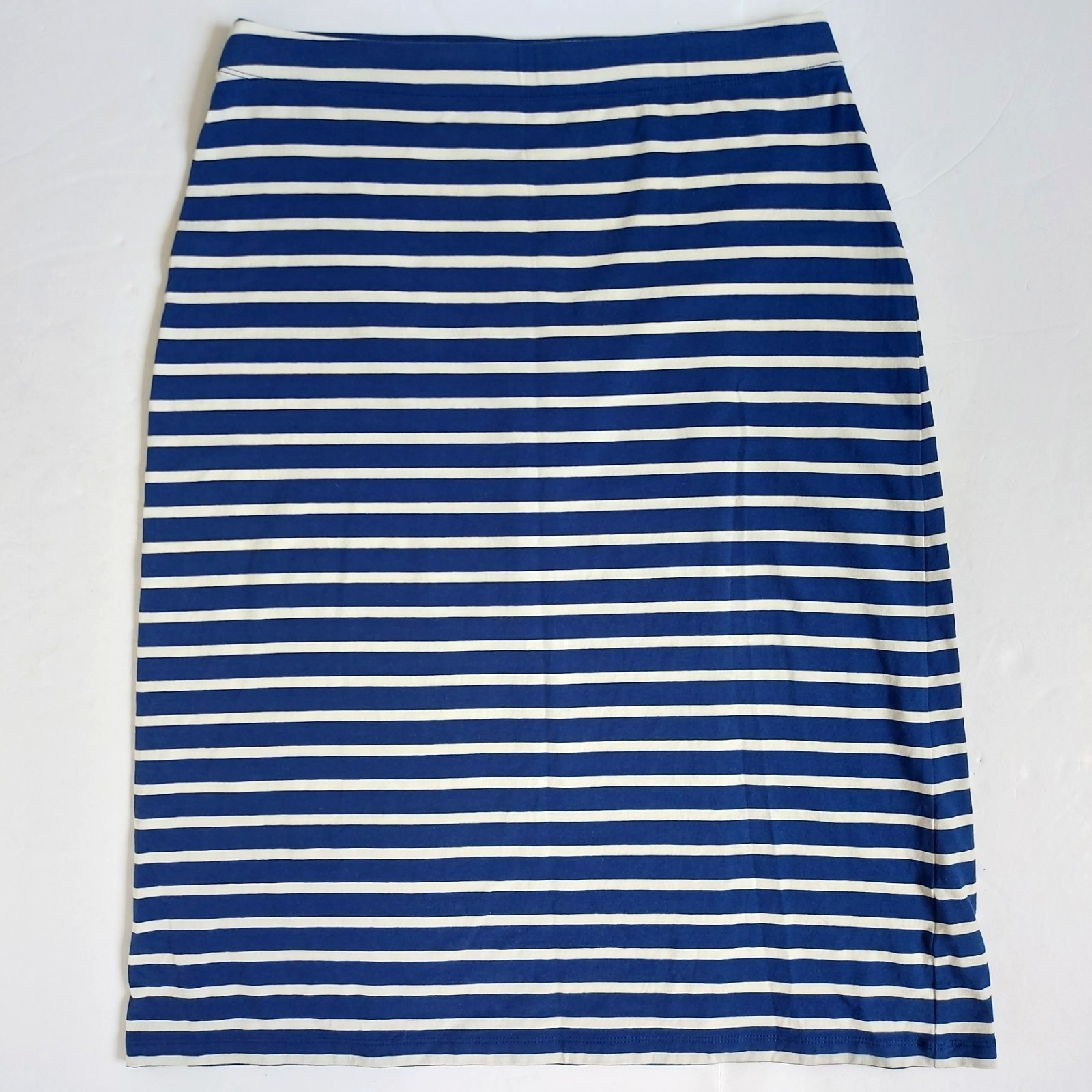 Falda marinera Seasalt UK 12 azul blanco a rayas algodón orgánico elástico