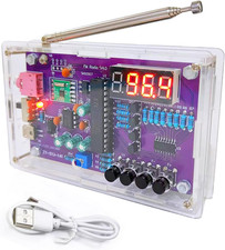 FM Radio Kit Soldering Practice Kit DIY School Project FM 87-108Mhz with 2 Power