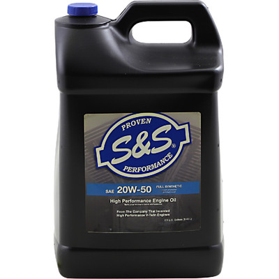 S&S Cycle Synthetic 20W-50 Motorcycle Engine Oil 2.5 Gal High Performance