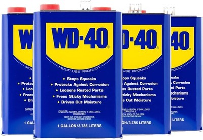 4 PACK WD-40 Multi-Use Product Multi-Use Product Displaces Moisture, 1 Gallon