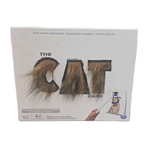 THE CAT GAME - Hair Raising Drawing Game - SpinMaster - Board Game Mark Complete