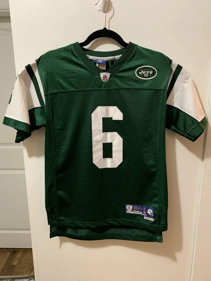 Camiseta Mark Sanchez Jóvenes Niños Grande Verde New York Jets Reebok On Field NFL Niño Foto 2 de 4