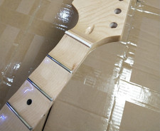 Reverse Big head full fanshaped guitar neck 22 fret 25.5 inch maple Gloss