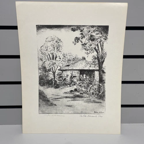 11x14 Print of "An Old Blacksmith Shop" by Caroline Williams