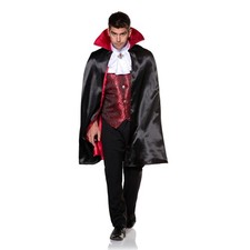 Vampire Cape  Vest Adult Costume Set