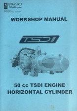 PEUGEOT TSDI 50cc ENGINE HORIZONTAL CYLINDER ORIGINAL WORKSHOP MANUAL