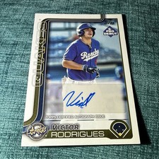2025 Topps Pro Debut #PD-66 - Victor Rodriguez Auto - Rancho Cucamonga Quakes