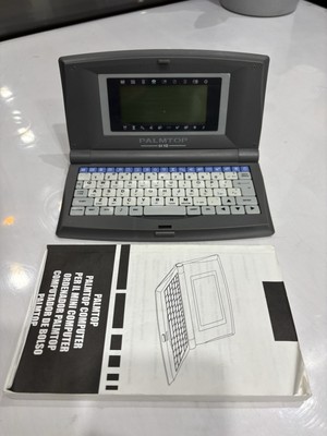 Vintage PALMTOP Pocket Computer 64KB Retro Mini Laptop with Manual