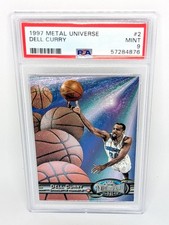 1997-98 Metal Universe #2 Dell Curry PSA 9 Charlotte Hornets