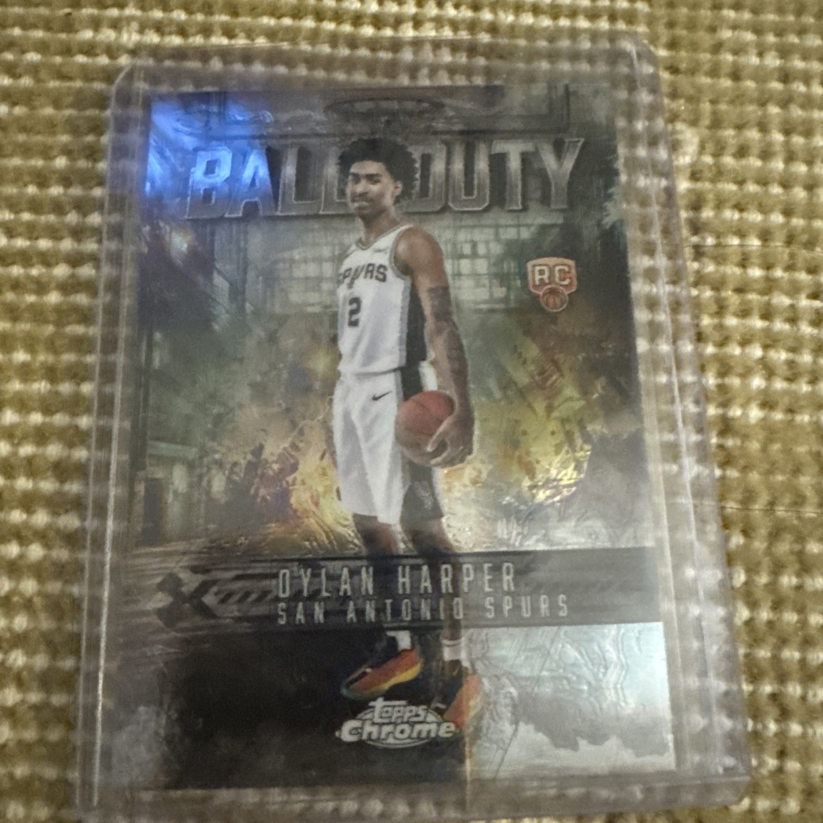 2025-26 Topps Chrome Basketball Dylan Harper RC Rookie Ball Of Duty Insert