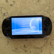Sony PlayStation Vita PCH-1103 3G/Wi-Fi Black Bundle Case Box Charger