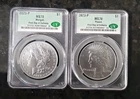2023 P Morgan/ PEACE SILVER DOLLAR CAC MS70 First Day of Delivery