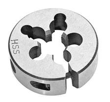 1/4 Round Adjustable Split Die, LH Thread, HSS, Screw Adjusting Type by MDX