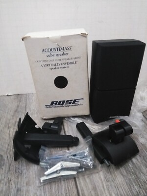 NOS Bose Double Cube Speakers Lifestyle Acoustimass (1)  READ